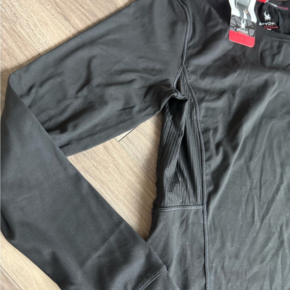 Spyder Black Fitted Long Sleeve Tee - Picture 4 of 6